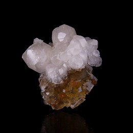Calcite on Fluorite (fluorescent) Moscona Mine M04643